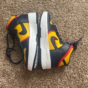 New Nike Dunk High Up  “Michigan “ 7W